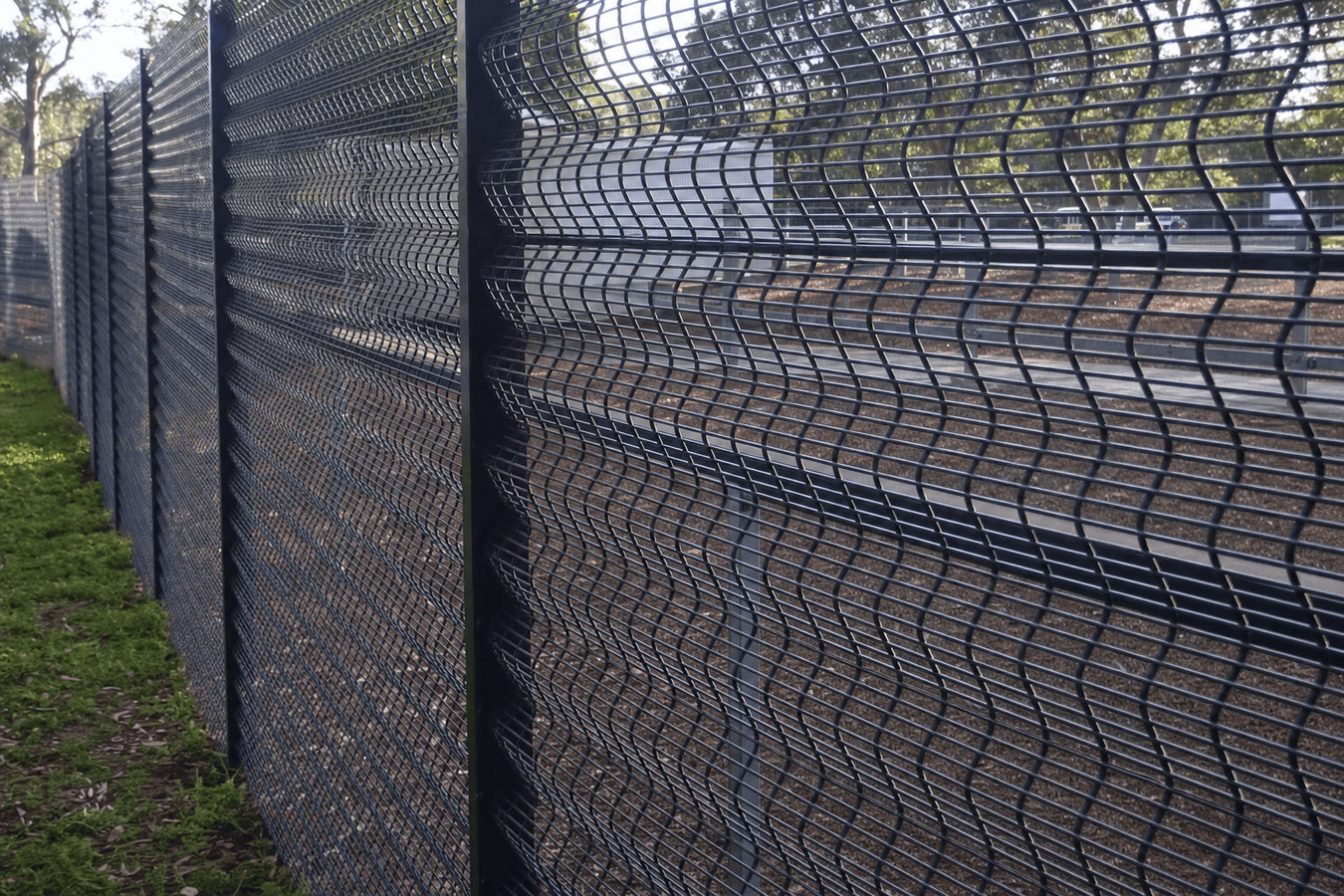 Security fence installation